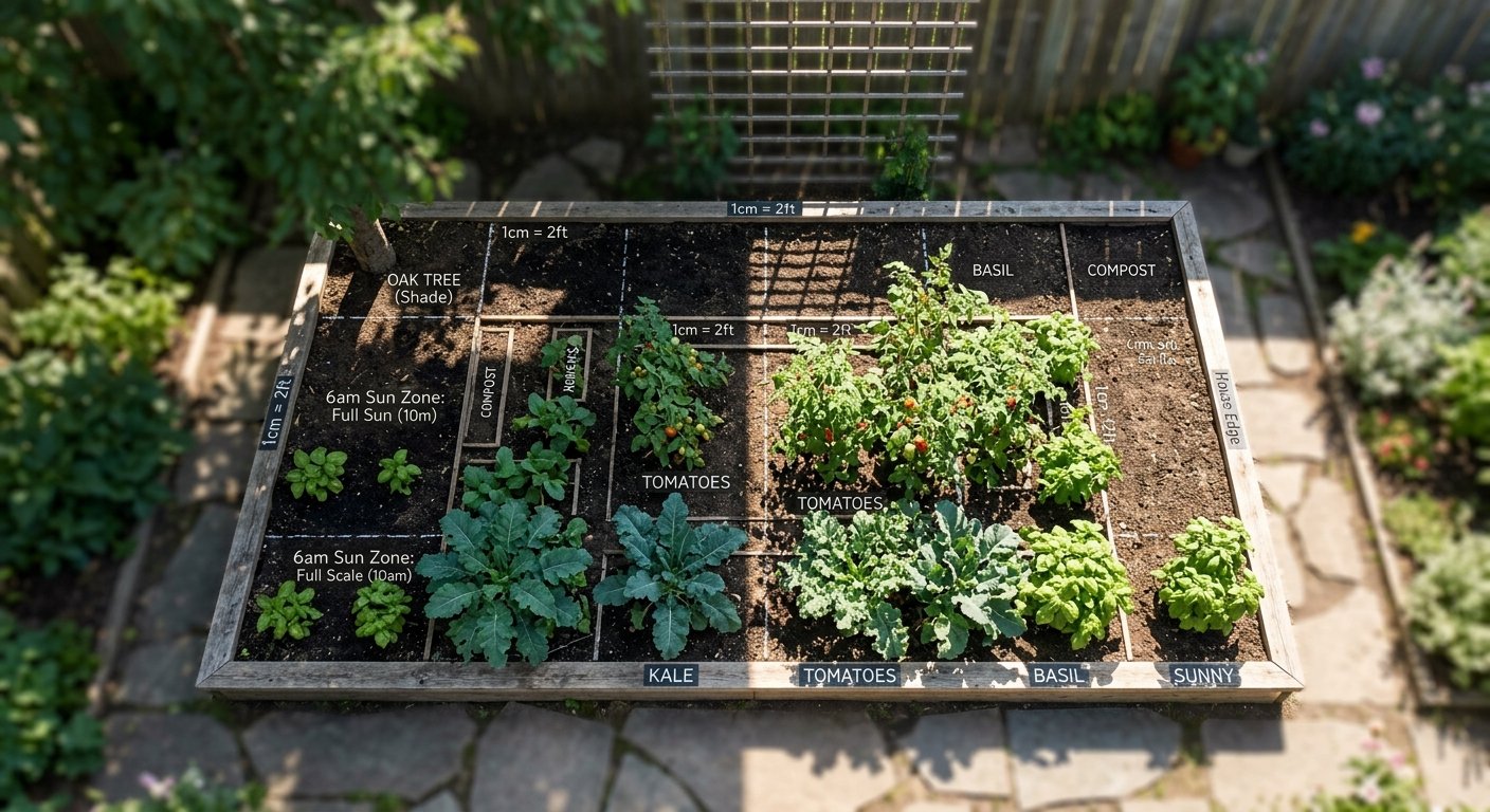 garden sunlight mapping guide