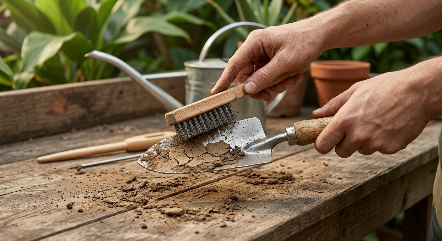 gardening tool cleaning and maintenance