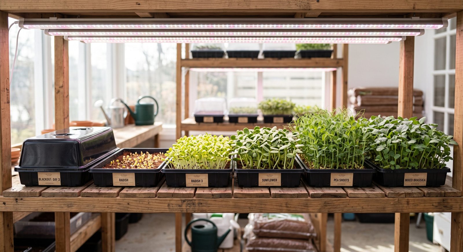 how to grow microgreens indoors