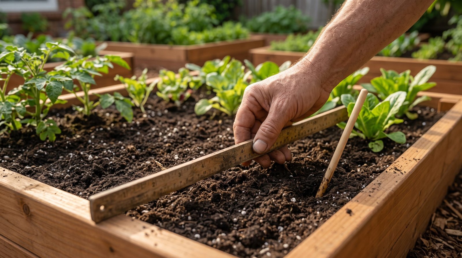 raised bed garden layout