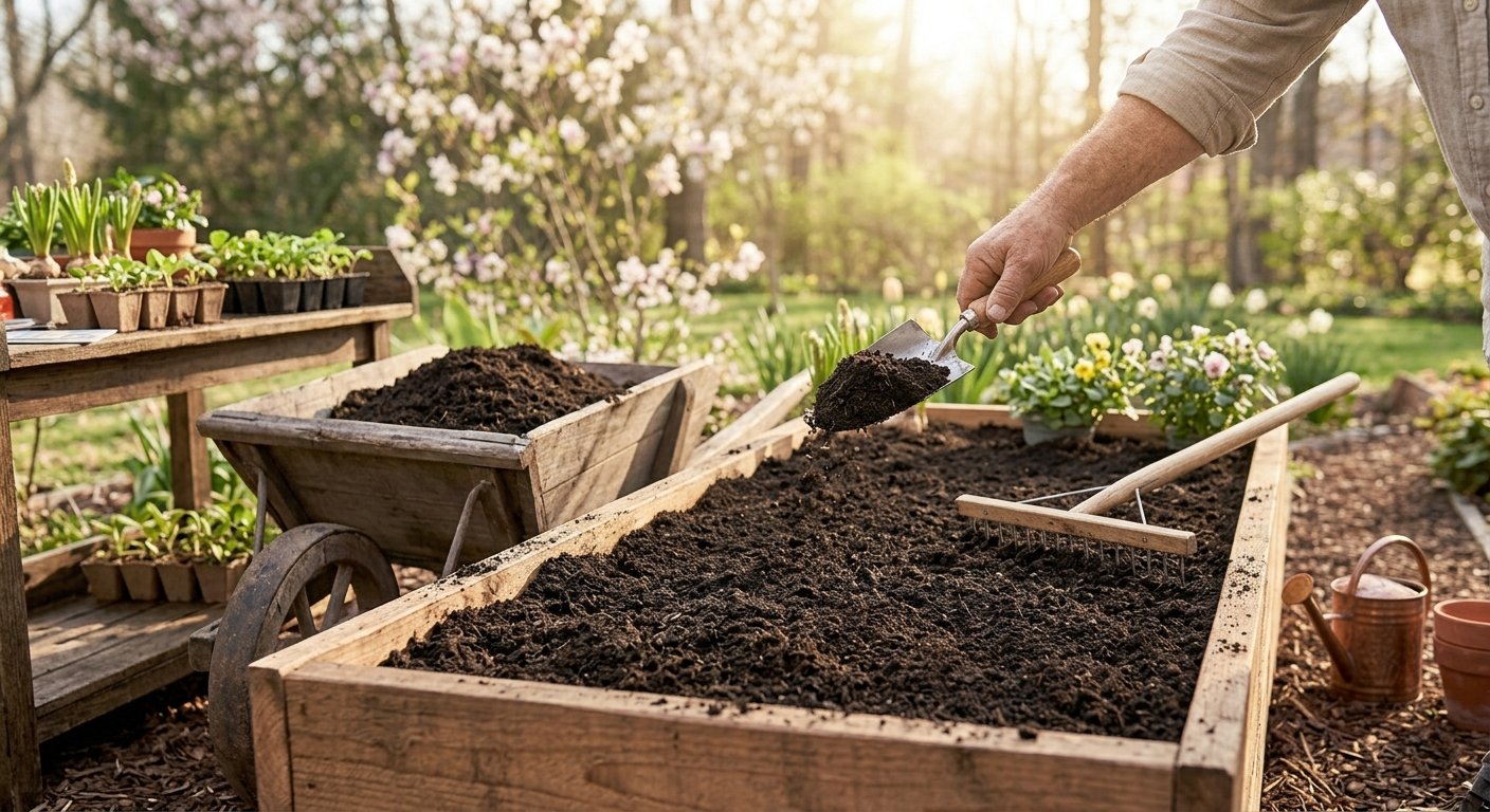 spring garden soil preparation steps